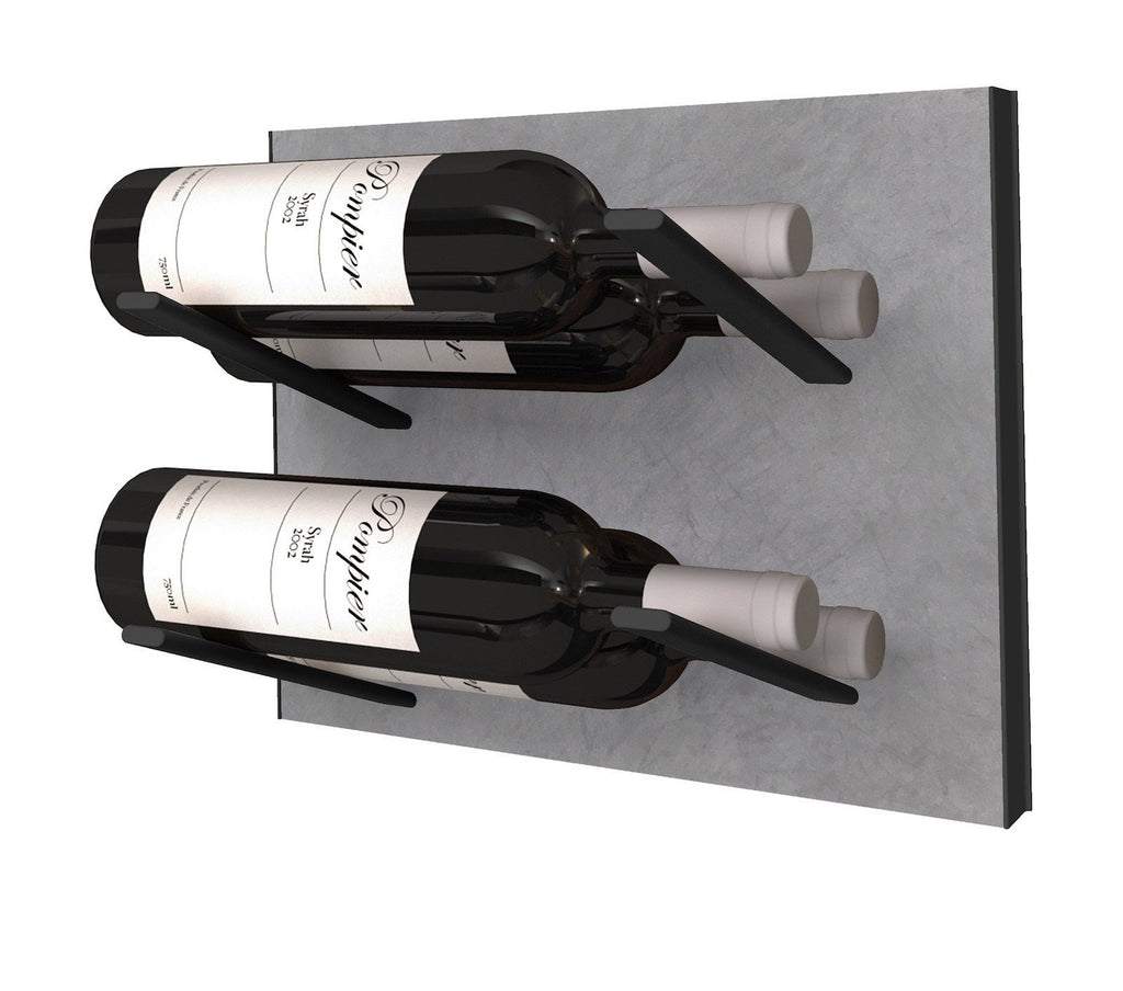 label-ud vinreol - beton & sort