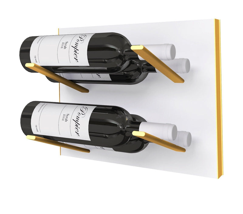 STACT Premier L-type vinreol - Hvid & Guld