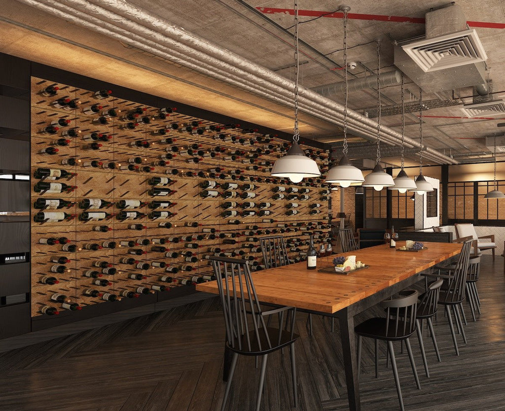 rustik vinkælder design