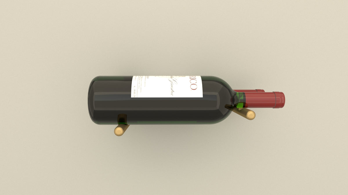 NEU Wandweinregale in Messingfarbe